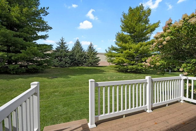 1707 Lydia Ct, Urbana, IL 61802 - wooden deck featuring a yard