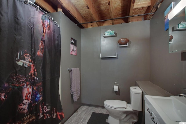 701 Dudley St, Liberty, IL 62347 - bathroom with vanity and curtained shower