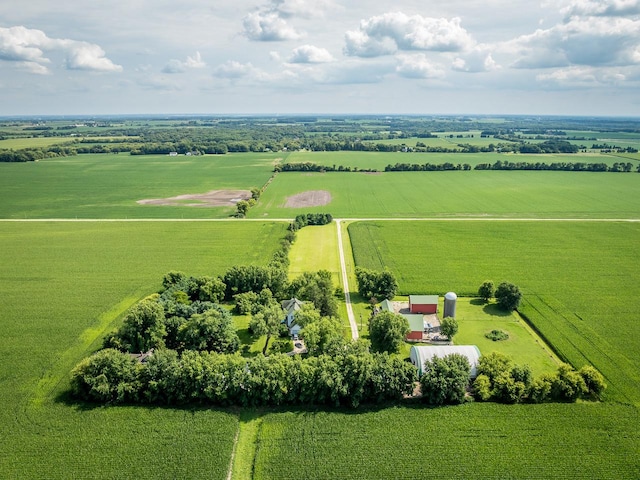 466 Quail Trap Rd, Caledonia, IL 61011 - overview of rural landscape featuring extensive farmland