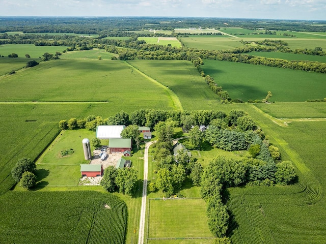 466 Quail Trap Rd, Caledonia, IL 61011 - overview of rural landscape with large plots for crops