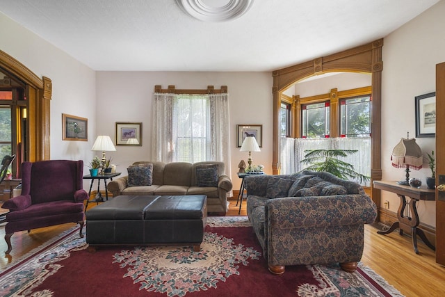 466 Quail Trap Rd, Caledonia, IL 61011 - living room featuring wood finished floors