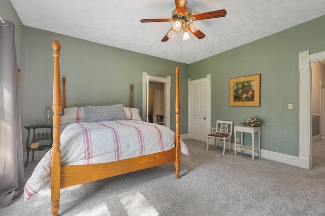 466 Quail Trap Rd, Caledonia, IL 61011 - bedroom with carpet flooring and a ceiling fan
