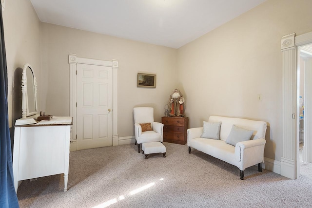 466 Quail Trap Rd, Caledonia, IL 61011 - living area featuring carpet floors and baseboards