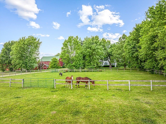 466 Quail Trap Rd, Caledonia, IL 61011 - view of yard with a view of countryside