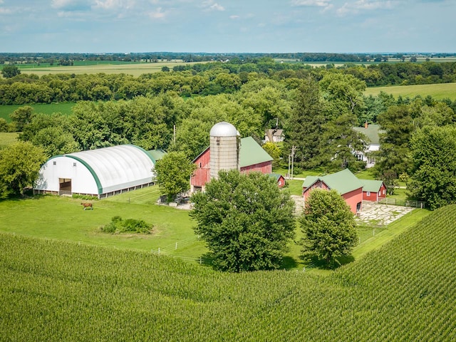 466 Quail Trap Rd, Caledonia, IL 61011 - overview of rural landscape