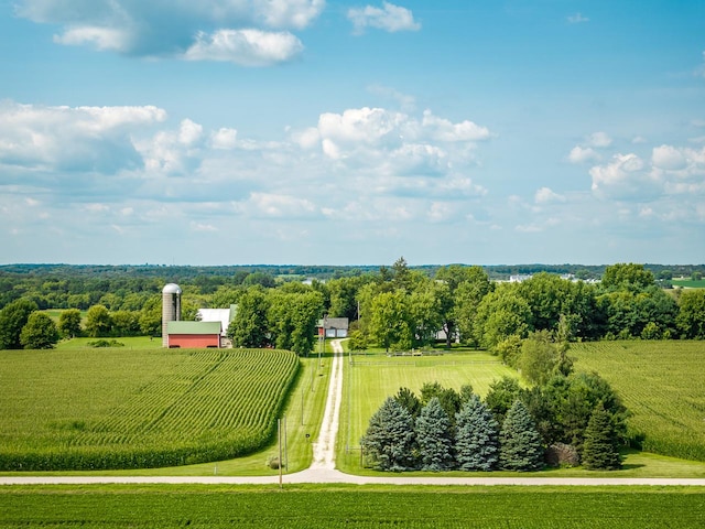 466 Quail Trap Rd, Caledonia, IL 61011 - aerial view of sparsely populated area