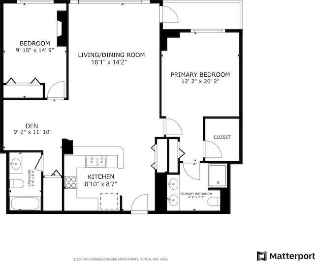 1841 S Calumet Ave Unit 1302, Chicago, IL 60616 - view of home floor plan