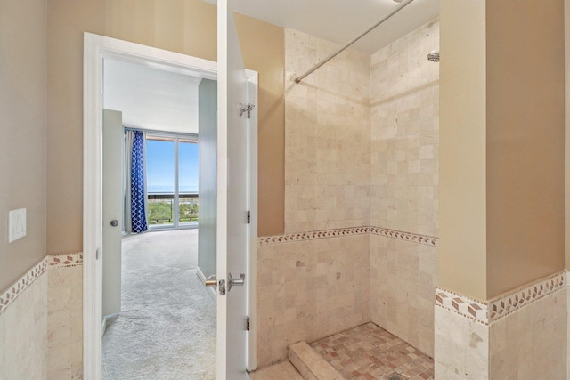 1841 S Calumet Ave Unit 1302, Chicago, IL 60616 - bathroom with tiled shower and tile walls
