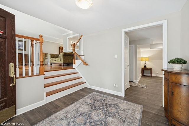 1407 N Dunton Ave, Arlington Heights, IL 60004 - foyer featuring stairway and wood finished floors