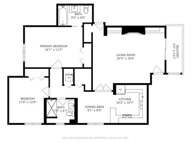 4550 N Malden St Unit 1W, Chicago, IL 60640 - view of property floor plan