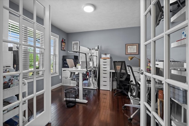 2321 Corrigan Way, Normal, IL 61761 - home office featuring french doors and hardwood / wood-style floors