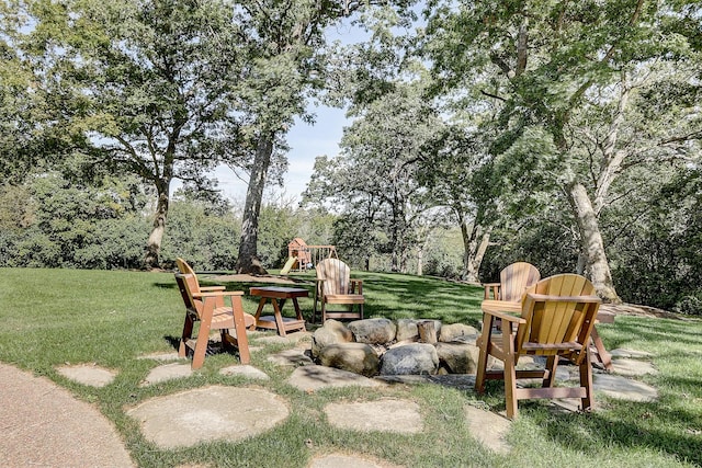 42720 N Converse Rd, Antioch, IL 60002 - view of green lawn featuring view of wooded area
