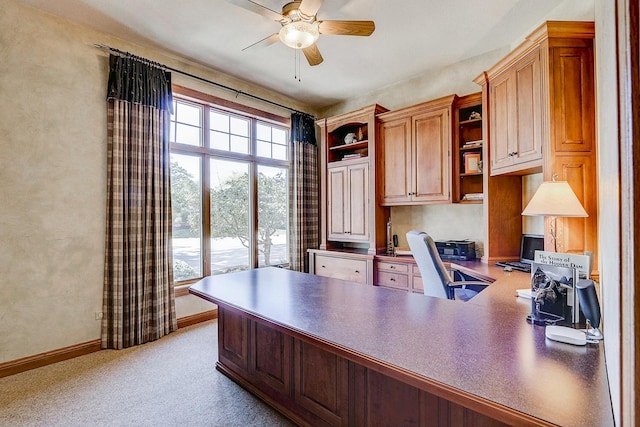 42720 N Converse Rd, Antioch, IL 60002 - office with ceiling fan and carpet