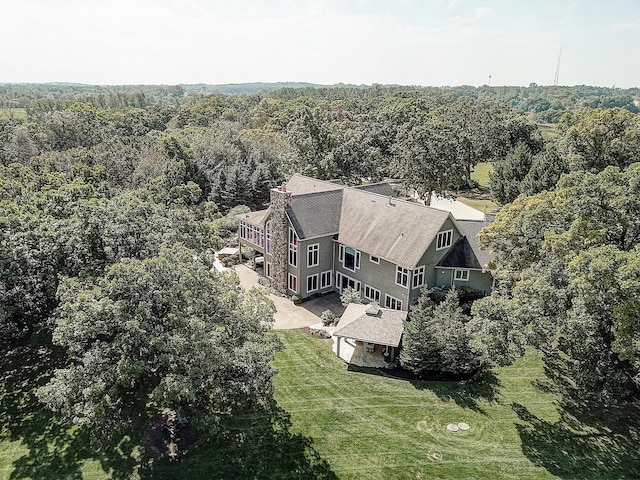 42720 N Converse Rd, Antioch, IL 60002 - aerial view of property and surrounding area featuring a heavily wooded area