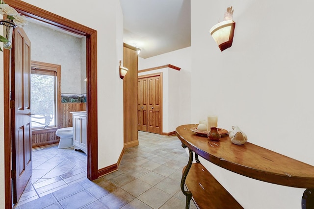 42720 N Converse Rd, Antioch, IL 60002 - hallway with baseboards and light tile patterned floors
