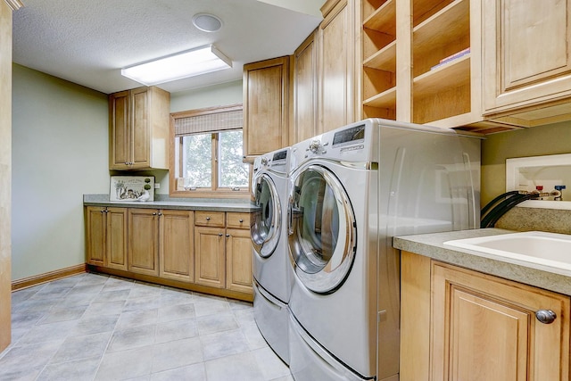 42720 N Converse Rd, Antioch, IL 60002 - laundry room with cabinet space and washer and dryer