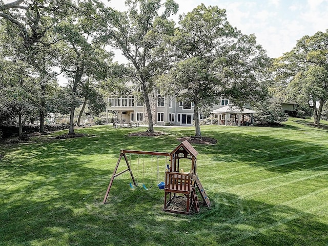 42720 N Converse Rd, Antioch, IL 60002 - view of grassy yard featuring a playground
