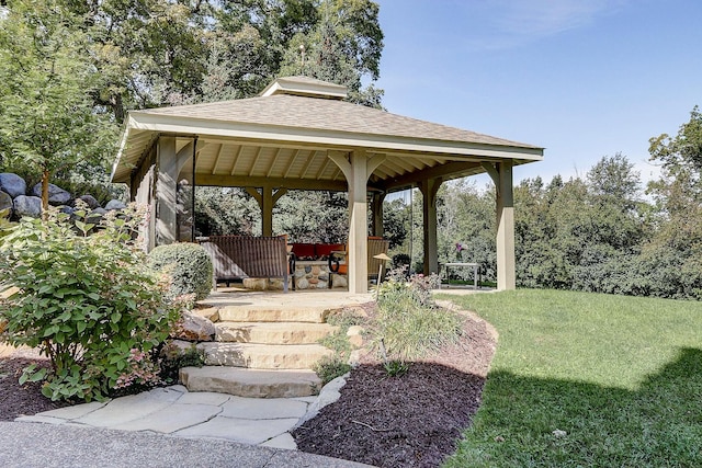 42720 N Converse Rd, Antioch, IL 60002 - view of grassy yard with a gazebo and a patio area
