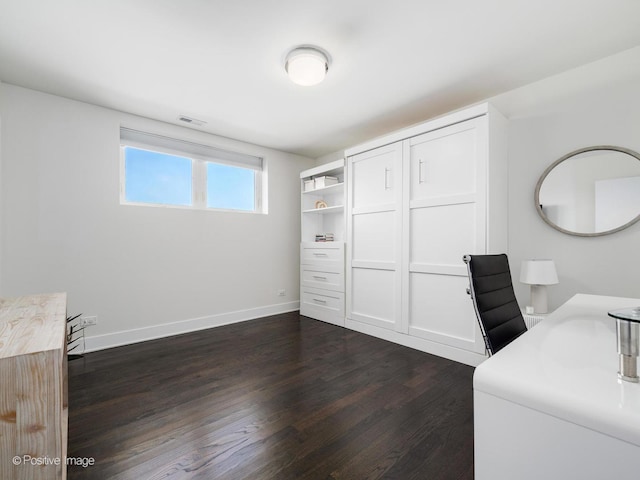 2707 W Belmont Ave Unit 4W, Chicago, IL 60618 - office space with dark wood-style floors and baseboards