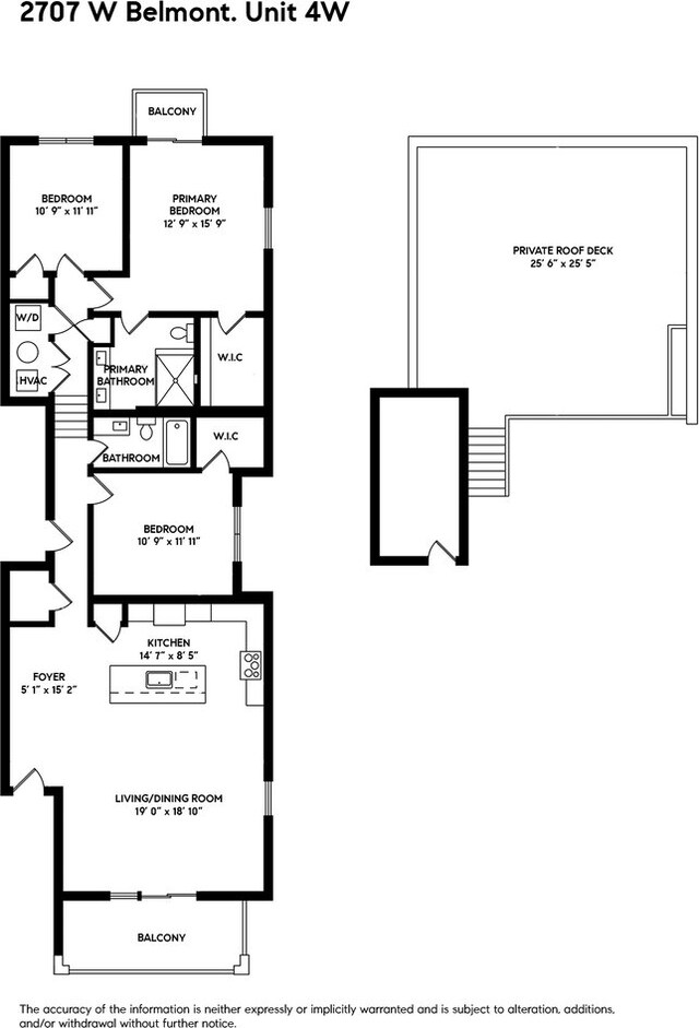 2707 W Belmont Ave Unit 4W, Chicago, IL 60618 - view of home floor plan
