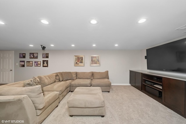 2741 Acacia Ter, Buffalo Grove, IL 60089 - carpeted living area featuring recessed lighting and baseboards
