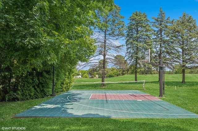 2741 Acacia Ter, Buffalo Grove, IL 60089 - view of sport court with basketball hoop and a yard