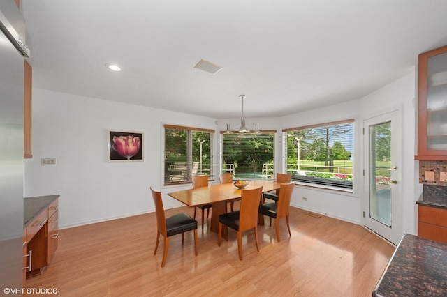 2741 Acacia Ter, Buffalo Grove, IL 60089 - dining area with light wood-type flooring and recessed lighting