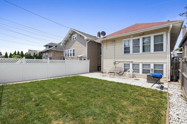 2219 S 60th Ct, Cicero, IL 60804 - rear view of property featuring a patio and a fenced backyard