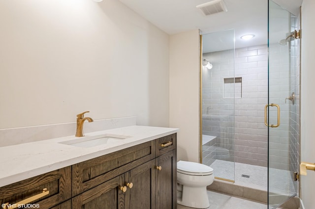 5903 Timber Trails Blvd, Western Springs, IL 60558 - bathroom featuring vanity, a stall shower, and tile patterned flooring