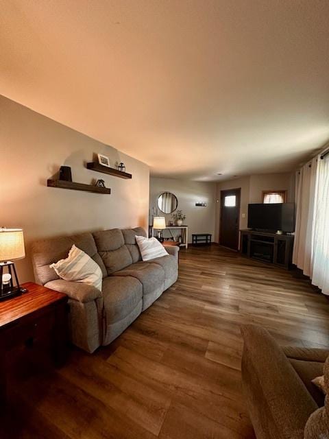 1700 Sunset Dr, Mendota, IL 61342 - living area with wood finished floors