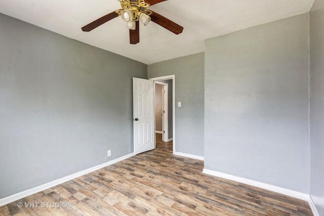 32 W 109th Pl, Chicago, IL 60628 - empty room featuring wood finished floors and a ceiling fan