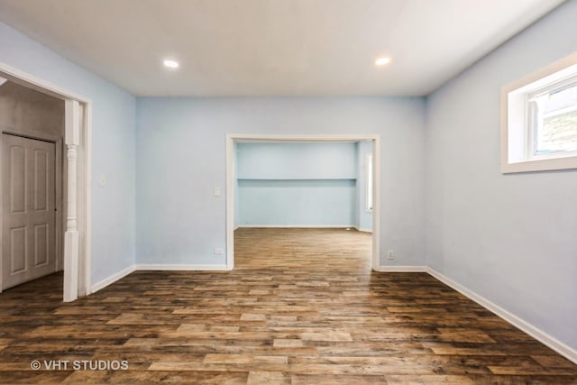 32 W 109th Pl, Chicago, IL 60628 - unfurnished bedroom with wood finished floors, recessed lighting, and a closet