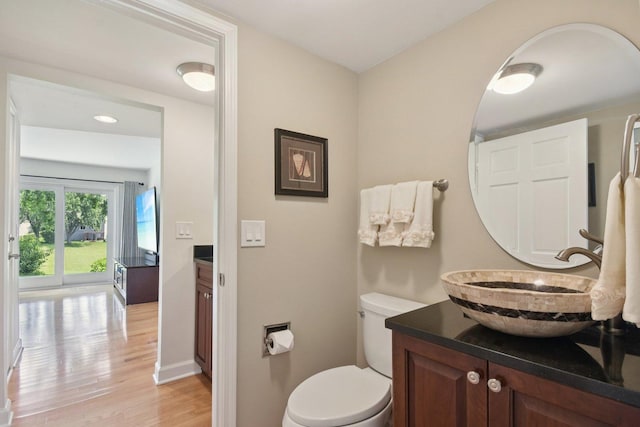 5085 Dukesberry Ln, Hoffman Estates, IL 60010 - bathroom featuring vanity and wood finished floors
