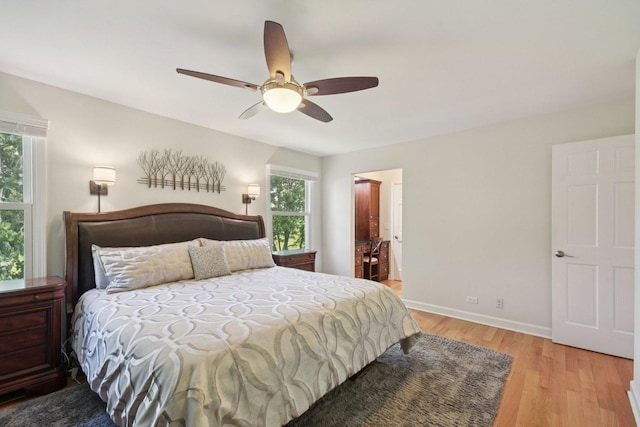 5085 Dukesberry Ln, Hoffman Estates, IL 60010 - bedroom featuring wood finished floors and a ceiling fan