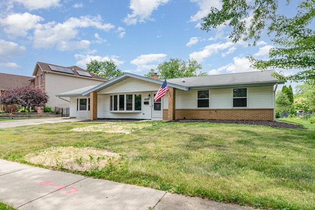 208 Webster Ln, Schaumburg, IL 60193 - view of front facade with brick siding and concrete driveway