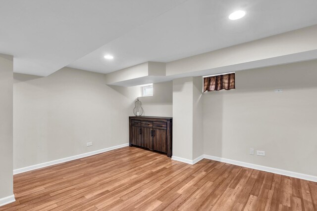 9226 S Utica Ave, Evergreen Park, IL 60805 - finished basement with light wood-type flooring and recessed lighting