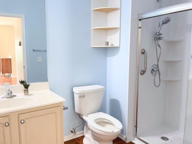 913 Yorktown St, Mchenry, IL 60050 - full bathroom featuring a shower stall and vanity