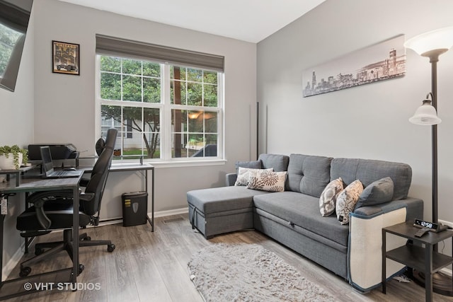 2582 Golf Ridge Cir, Naperville, IL 60563 - office with wood finished floors and baseboards