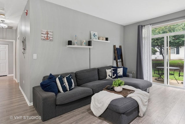 2582 Golf Ridge Cir, Naperville, IL 60563 - living area featuring wood finished floors and baseboards