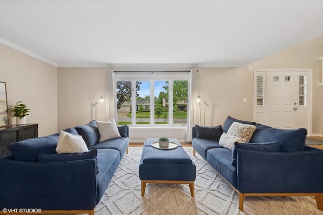 647 Farnham Ln, Wheaton, IL 60189 - living area with crown molding and baseboards