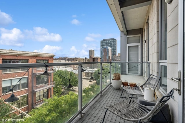 134 S Aberdeen Ave Unit 5S, Chicago, IL 60607 - balcony featuring a view of city