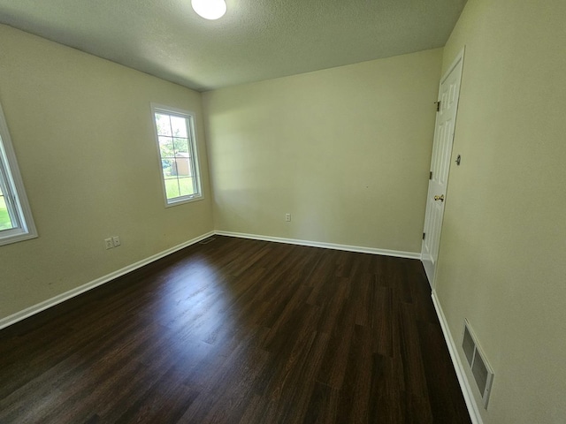210 Barrington Dr, Bourbonnais, IL 60914 - spare room featuring plenty of natural light, dark wood finished floors, and a textured ceiling