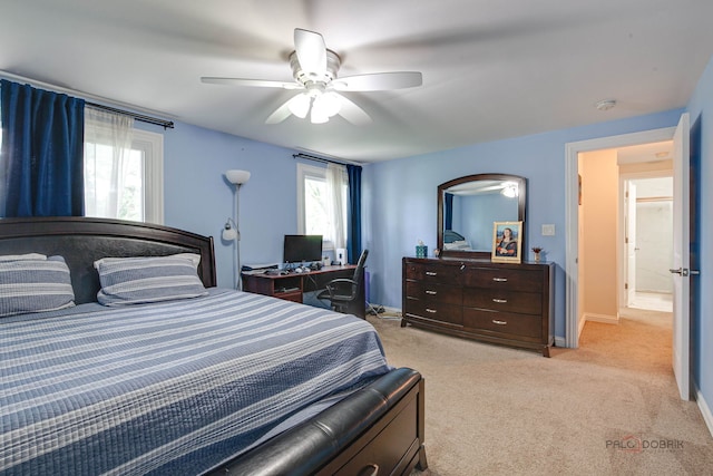 552 Arbor Gate Ln, Buffalo Grove, IL 60089 - bedroom featuring light colored carpet and ceiling fan