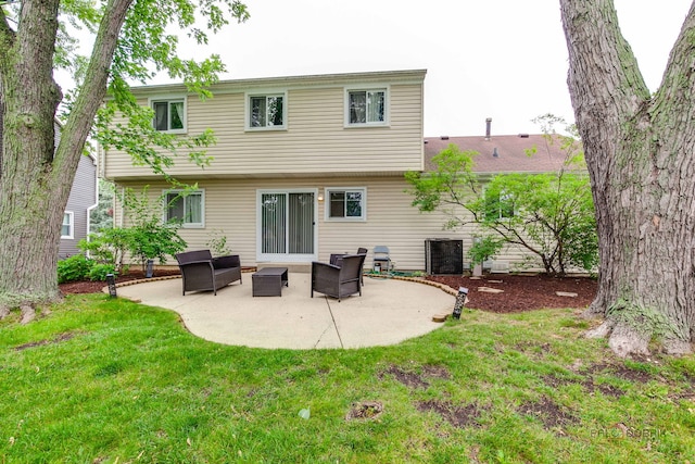 552 Arbor Gate Ln, Buffalo Grove, IL 60089 - rear view of house with a patio, a yard, and an outdoor living space