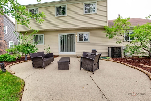 552 Arbor Gate Ln, Buffalo Grove, IL 60089 - rear view of house featuring a patio area and an outdoor hangout area