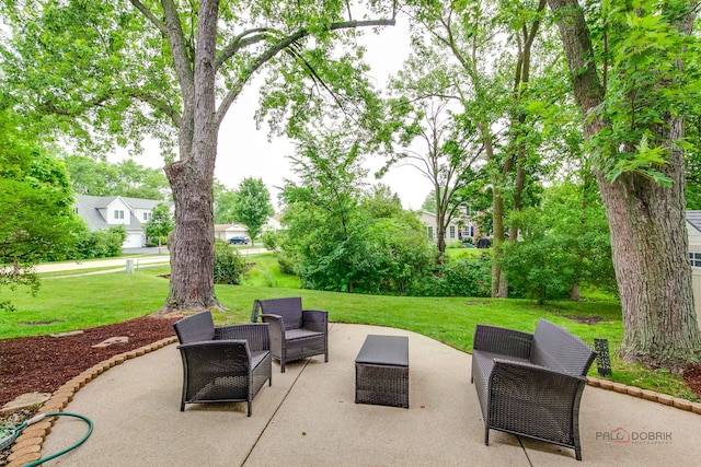 552 Arbor Gate Ln, Buffalo Grove, IL 60089 - view of patio with an outdoor hangout area