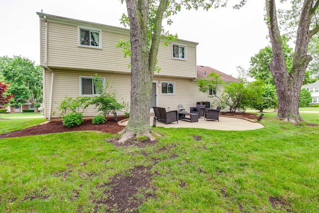 552 Arbor Gate Ln, Buffalo Grove, IL 60089 - rear view of property featuring an outdoor living space, a patio, and a yard