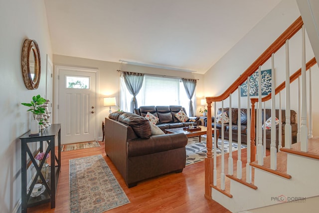 552 Arbor Gate Ln, Buffalo Grove, IL 60089 - living room with wood finished floors and lofted ceiling