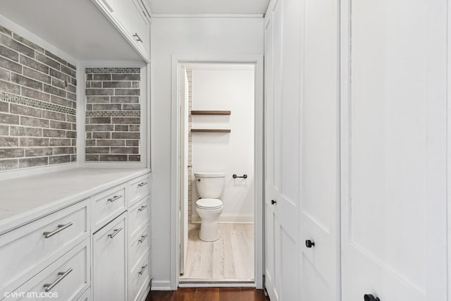 230 E Ontario St Unit 2305, Chicago, IL 60611 - bathroom with toilet and wood finished floors