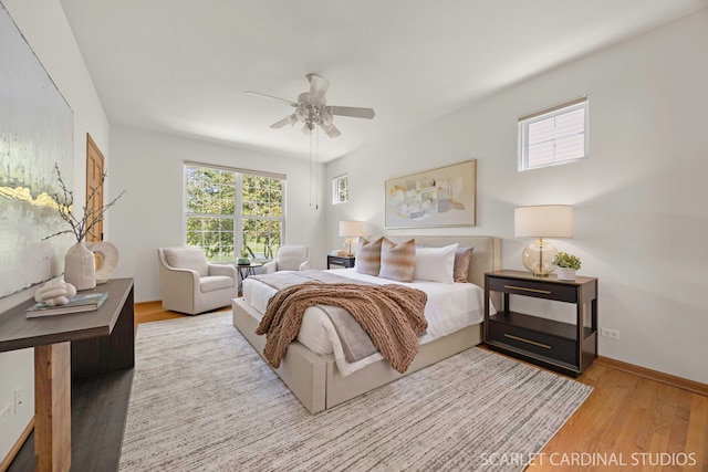 1962 Highbury Ln, Aurora, IL 60502 - bedroom featuring wood finished floors and a ceiling fan